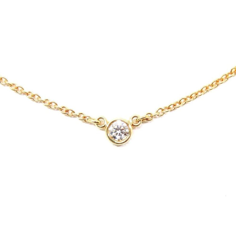 Tiffany Yellow Gold Diamond By the Yard Necklace
